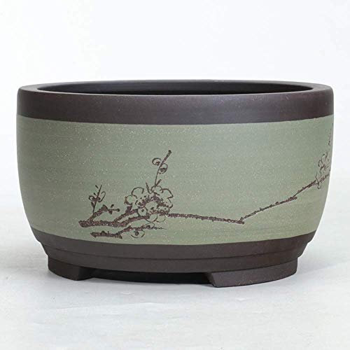 Succulent Planteur Pots décoratifs fleurs Porte-bol Flowerpot ronde en céramique Grand Moyen et Petit Bonsai Pot Plante Pots Pot Bonsai Céramique Home-Décoration chinoise for Diy-Crafts en forme de ta