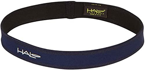 Halo Headband Sweatband Slim, 1 Pullover, Navy