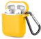 AirPod 2 & 1 Funda de TPU Suave para Accesorios AirPods de Silicona, Compatible con Apple AirPods 1 & 2, Funda de Carga inalámbrica y con Cable, Color Naranja Claro
