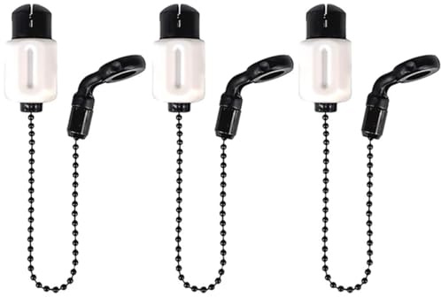 TJR Tackle Pro Ace 3 Bite Indicators Bobbins Short 13cm Chain For Fishing Bite Alarms