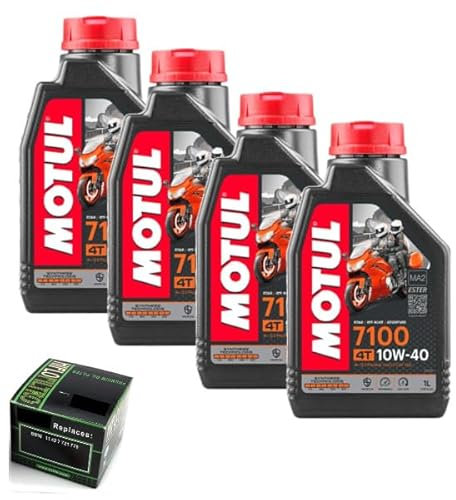 GENERICO KIT TAGLIANDO FILTRO OLIO MOTUL 7100 SINTETICO SINTETICO 10W40 COMPATIBILE CON YAMAHA MTT890 TRACER 900 2021 > 2021 HF204