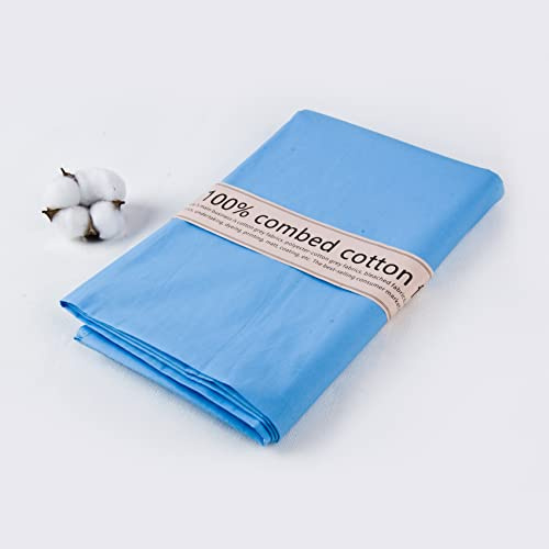 2 yard blått tyg bomullstyg metervara 100 % bomull tyg lapptäcke dekorativt tyg 1,5 meter brett tyg blått mjukt broderi quiltning material för sömnad, material kläder