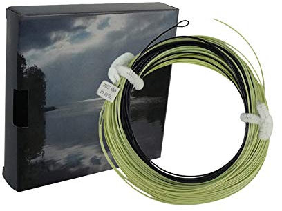 Aventik Fliegenschnur, sinkende Spitze, schnell sinkend, 30 m, mit geschweißter Schlaufe, IPS 5-6, Black/mossgreen, WF5F/S