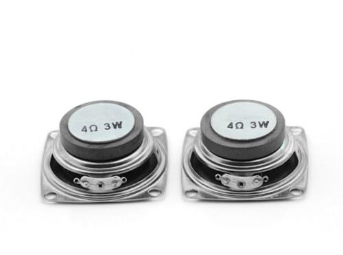 AMOYER 2Pcs / Lot 2 Pollici 4 Ohm 3W 52MM Audio con Altoparlanti a Gamma Completa di diffusori multimediali Fai da Te Mini Stereo Box Accessori