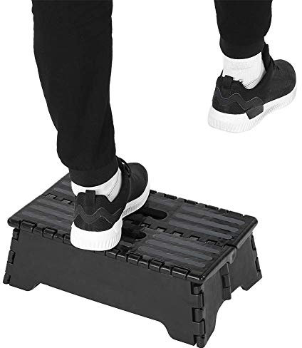 Ejoyous Folding Step Stool, Large Load-bearing 300LBS, Lightweight and Portable, Non-slip Portable Step Stool, Kitchen Garden Bathroom Collapsible Stepping Stool 14.9 * 8.5 * 5.1 inch