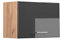 Vicco Hängeschrank R-Line, Anthrazit Hochglanz/Goldkraft Eiche, 60 cm Flach