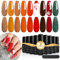 Lavender Violets 13 Pcs Gel Nail Polish Spring Yellow Light 2 Dark Red Shine Golden Glittery Green Nail Art UV LED Base Coat,Matte n No Wipe Top Coat Nail File Manicure Starter Kit C684