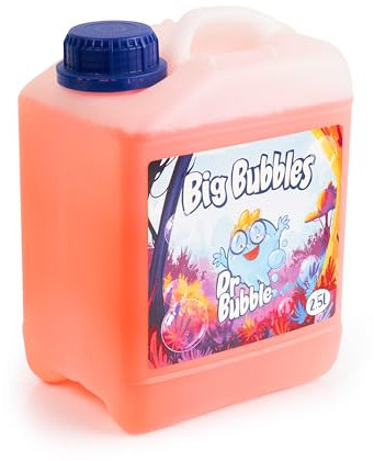 Dr Bubble Seifenblasen Groß - Flüssigkeit für Kinder Outdoor Spiele 2,5l – Perfekt für Gartenspielzeug