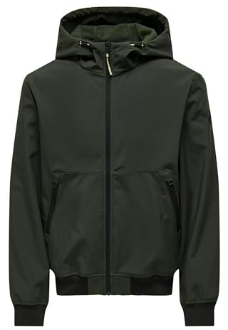 ONLY & SONS Homme Onsbowie Bomber Otw Veste Softshell, Peat, L EU