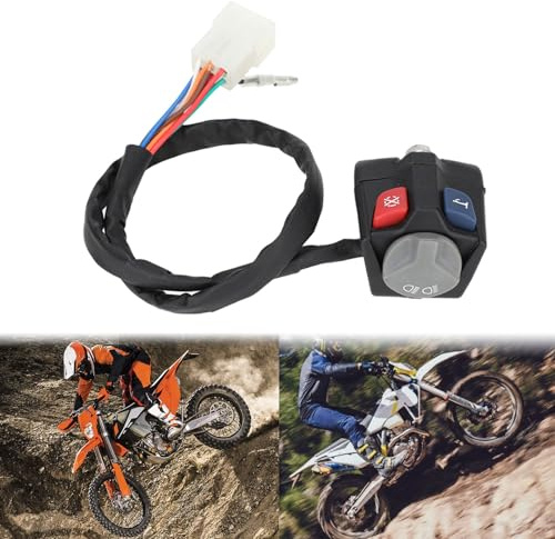 BIUGERCN Interruttore Moto Devio Luci Moto Pulsante spegnimento 12V per KTM