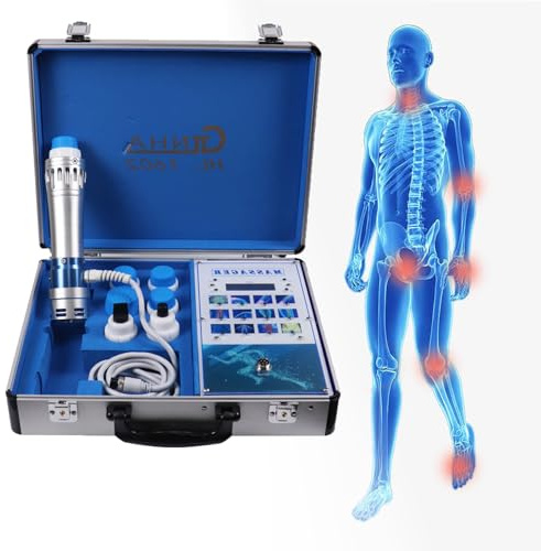 Dispositivo De Terapia De Ondas De Choque Ed, Kit De Máquina De Terapia De Ondas De Choque Con 7 Cabezales De Masaje Para Terapia, Alivio Del Dolor, Masaje, Modelado Corporal Y Disfunción Eréctil