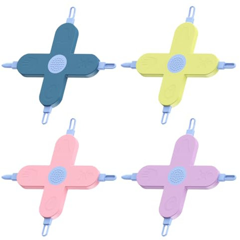 IKOPFLN 4 Stück 4-in-1-Baby Nasenpinzette Edelstahl Ohr Nasenreinigung Pinzette Reiniger Entferner für die Babypflege