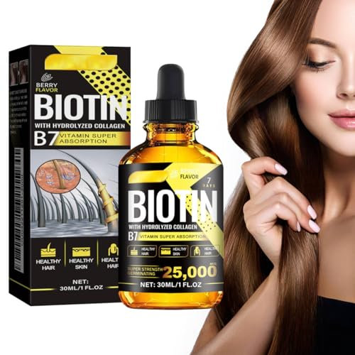 Serum de Crecimiento del Cabello, Tratamiento Capilar de Crecimiento Rápido, Biotina Serum para El Crecimiento del Cabello, Hair Growth Serum, Sérum de Crecimiento y Antipérdida del Cabello, 30ml