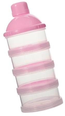 Contenedor de almacenamiento de fórmulas para bebés con 4/5 compartimentos, fácil de lavar, dispensador de alimentos para niños pequeños, caja de almacenamiento de alimentos para bebés multiusos