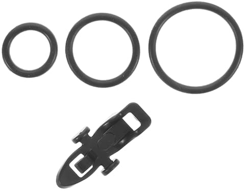 TOYANDONA Protège-Canne Moderne de 3 Tailles avec Anneaux Élastiques Porte-hameçons 10pcs en PP Noir pour Supports de Canne à Pêche Sécurisés en Bateau