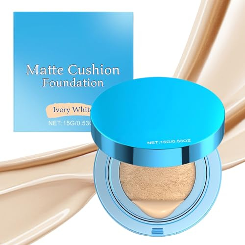 Duroecsain - Cojín de base de maquillaje, cojín corrector resistente al sudor para niñas | Crema iluminadora camuflaje para la escuela de viaje, fiesta, movimiento profesional, camping