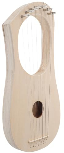VICASKY Kit Fai da Te Lira in Legno 7 Corde per Principianti e Bambini, Strumento Musicale Unico con Design Versatile per Pratica Personale e Insegnamento Musicale