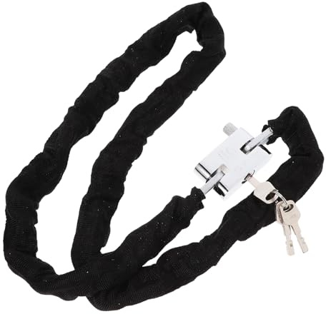 Toyvian Candado de Cadena Antirrobo de 120 Cm para Bicicleta y Motocicleta, Cerradura de Seguridad Resistente y Anticorrosiva, Adecuado para Ciclismo al Aire Libre y Protección