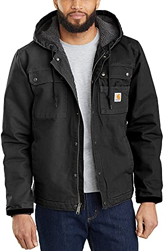 Carhartt Men's Washed Duck Bartlett Jacket, Black, XX-Large
