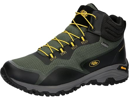 Brütting Unisex Mount Clarke traillöparskor, grön/svart/gul, 45 EU, Grön svart gul, 45 EU