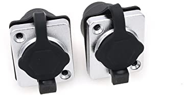 ZBLZGP RJ45 vattentät nätverksanslutning, IP65 8P8C kopparstift Ethernet-panelmonteringsuttag, rak typ kvinnlig chassimontering RJ45-uttag för utomhus Ethernet-ledningar