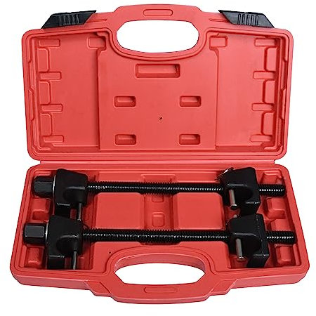 UISEBRT 2tlg. Profi Federspanner Set - Universal Feder Spanner KFZ 300MM Stahl Spanner Set Tuning Tieferlegungsspanner Federsatz Auto