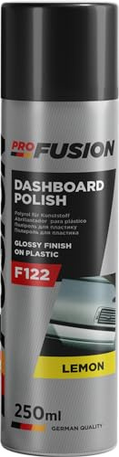 ProFusion Limpiador de Salpicaderos con Abrillantador - Varios Olores - Da Color y Brillo - Limpia Salpicaderos Coche Vinilo, Plasticos y Gomas del Interior del Coche - Spray 250 ml (Limón)