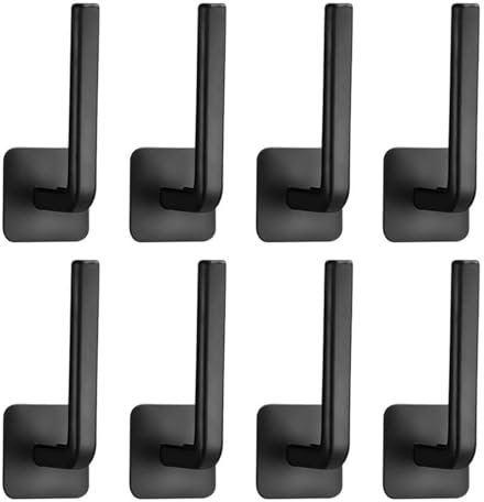 Ronoza 8 stück Hutablage, Selbstklebende Cap Halterung Wand, Kappenhalter, Hutablage Garderobe für Baseballmützen, mützen aufbewahrung(Schwarz)