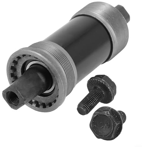 babominimer Boîtier de pédalier carré conique 68 mm Roulement scellé Composant de route usiné arbre en acier au carbone traité thermiquement avec boulons hexagonaux Compatible avec (110.5#)