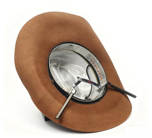 CHLIVE 360 Degree Hat Stretcher - Stainless Steel Precise Cap Size Expander, 6-8 ¾ Adjustable Hat Resizer for Baseball Cap Cowboy Hat Wool Felt Hat (Men Women Unisex) Silver