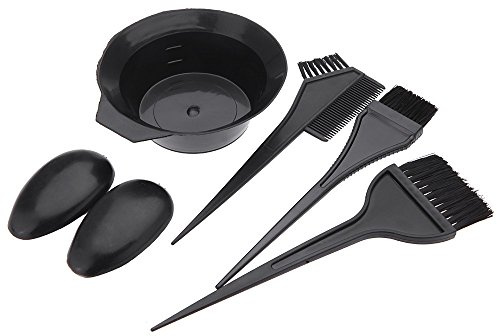 Premium Quality 5Pcs Hairdressing Brushes Bowl Combo Salon Hair Color Dye Tint Tool Set Kit Convenient and clever