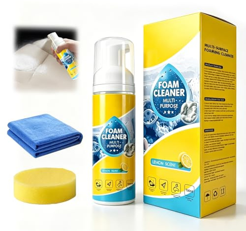 Potente e Versatile Pulizia Auto Interni, 2026 Nuovo Multiuso Detergente Enzimatico, Elimina Odori, Macchie di Sudore da Materassi, Vestiti, Tessuti, per Pulizia e Igiene della Casa (1PCS)