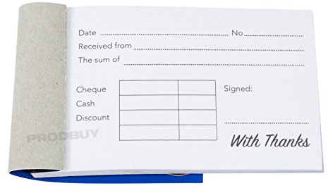 [Pack of 2] Mini Carbonless Cash Receipt Books Sales Duplicate Paper Copy Record Pads