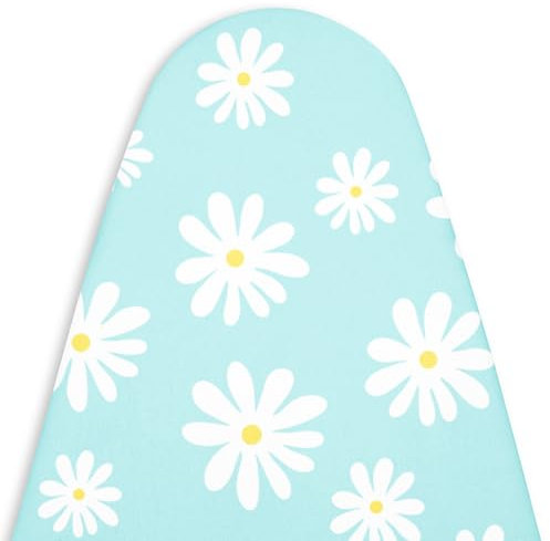 Encasa Homes Couverture de la Planche à Repasser de avec Rembourrage en Feutre de 3 mm, Serrage par Cordon (Convient aux Planches Standard de Grandes de 122 x 38 cm), imprimé - Chevron