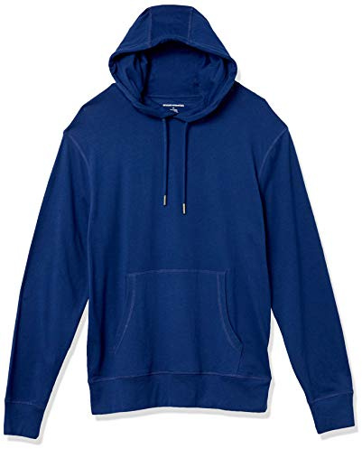 Amazon Essentials Sudadera con Capucha de Punto Ligera Hombre, Azul, L