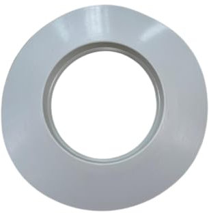 Rosone colore bianco in E.P.D.M. per canna fumaria stufa a pellet legna gas Rosetta di Copertura per tubi (BIANCO D80mm)