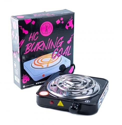 HC Burning - Shisha elektrisk vattenpipa Gjutjärn för kol Grill - Tändare Kol Hookah