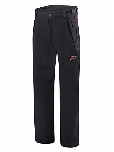 Black Crevice Pantaloni Softshell da Uomo Escursionismo, Nero, 5XL