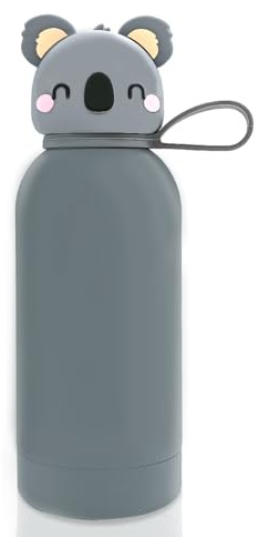 Thermoflasche Flip-Up Campus - Isolierte Trinkflaschen für Kinder - Edelstahl Thermosflasche - 9 Stunden heiß & 12 Stunden kalt - BPA-frei - 350 ml - Animal Friends