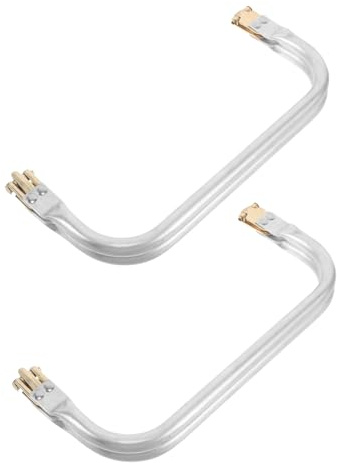 WEKAMOS 2 St Aluminium Purse Lock Frame Fyrkantig Clutch Bag Frame för DIY Väsktillbehör Enkel Montering och Robust Skydd för Pouch Ersättning och Hantverk