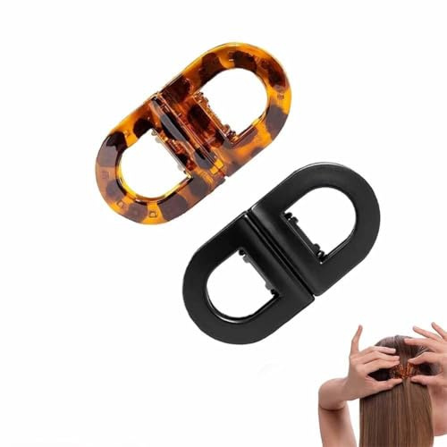 2 piezas Pinzas magnéticas para el cabello antideslizantes, pinzas pelo mujer pequeñas planas, hair clips de fuerte sujeción, claw clip compacto para peinado diario,accesorios para el cabello de mujer
