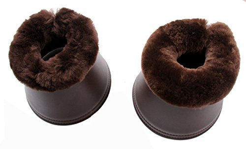 Merauno Sheep wool Over Reach Boots Bell boots Jumping Boots Genuine Sheep wool Upper Rim Artificial Leather Neoprene Down Soft Shock Absorption