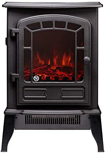 Adam Fires the Ripon Electric Stove, Wood/Plastic, Black, 380 x 560 x 240 mm