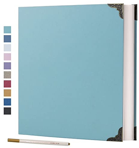 Vienrose Fotoalbum Selbstklebend 40 Seiten Hardcover mit DIY Scrapbooking Kit 3 Ringe Papier Scrapbook für Liebhaber Freunde Kinder Jahrestag Hochzeit Geschenk