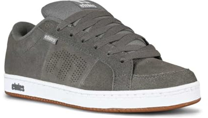 Etnies Men's Kingpin Skate Shoe, Grey/White, UK8.5
