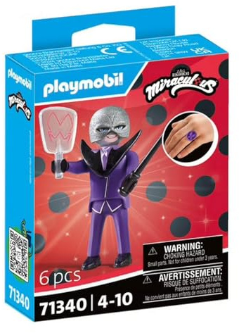 PLAYMOBIL Miraculous 71340 Hawk Moth inklusive Ring und Charm, ab 4 Jahren
