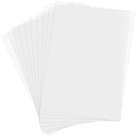 Zfseyuh 20 Stücke Mylar Schablonenblätter, Mylarfolie Schablonenfolie für Basteln, Scrapbooking, Malen, 30.5 x 21.5 cm