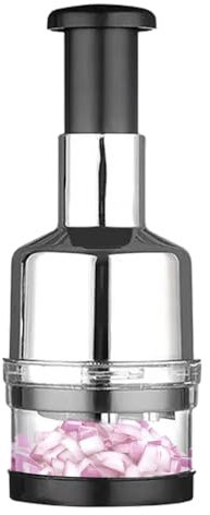 Presse Ail Inox Presse Ail Manuel Hachoir Manuel Ail Ail Haché Écrasé Hachoir Oignons, Coupe Oignon Multifonctionnel Pour Couper L'ail, Hachoir À Oignon Portable Pour Les Aliments