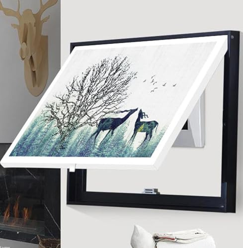 006,60cm*70cm,Modern Living Room Electric Meter Box Decorative Painting Nordic Home Fresh Porch Restaurant Hanging Painting Distribution Box Shield Painting60cm*70Cm