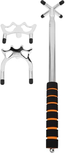 TOYANDONA 1 Ensemble de Pont de Queue de Billard rétractable avec tête Amovible, réglage pour Les tirs Multi-Angles, Accessoires de Table de Billard